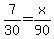 7%2F30+=+x%2F90