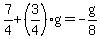 7%2F4%2B%283%2F4%29g=-g%2F8