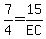 7%2F4=15%2FEC