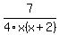 7%2F4x%28x%2B2%29