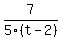 7%2F5%28t-2%29