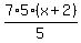 7%2F5%2A+5%28x%2B2%29