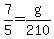 7%2F5=g%2F210