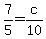 7%2F5+=+c%2F10