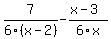 7%2F6%28x-2%29-%28x-3%29%2F6x