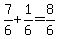 7%2F6%2B1%2F6+=+8%2F6