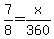 7%2F8+=+x%2F360