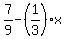 7%2F9-%281%2F3%29%2Ax