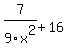 7%2F9x%5E2%2B16