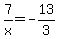 7%2Fx=-13%2F3