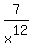 7%2Fx%5E12
