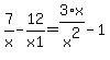7%2Fx-12%2Fx1=3%2Ax%2Fx%5E2-1