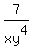 7%2Fxy%5E4