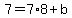 7=7%2A8%2Bb