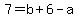 7=b%2B6-a