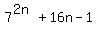 7%5E%282n%29%2B16n-1