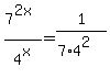 7%5E%282x%29%2F4%5Ex=1%2F%287%2A4%5E2%29