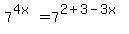 7%5E%284x%29=7%5E%282%2B3-3x%29