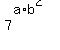 7%5E%28a%2Ab%5E2%29