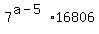 7%5E%28a-5%29%2A16806