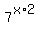7%5E%28x%2A2%29