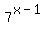 7%5E%28x-1%29