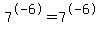 7%5E-6+=+7%5E-6
