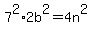 7%5E2%2A2b%5E2+=+4n%5E2