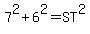 7%5E2%2B6%5E2=ST%5E2