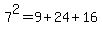 7%5E2=9%2B24%2B16
