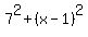 7%5E2+%2B+%28x-1%29%5E2