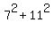 7%5E2+%2B+11%5E2