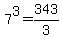 7%5E3=343%2F3