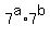7%5Ea%2A7%5Eb