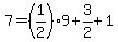 7+=+%281%2F2%299+%2B+3%2F2+%2B+1