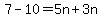 7-10=+5n%2B3n