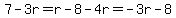 7-3r=r-8-4r=-3r-8