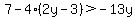 7-4%282y-3%29%3E-13y