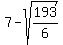 7-sqrt%28193%2F6%29