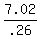 7.02%2F.26