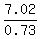 7.02%2F0.73