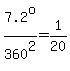 7.2%5Eo%2F360%5E2=1%2F20