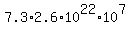7.3%2A2.6%2A10%5E22%2A10%5E7