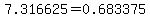 7.316625+=+0.683375