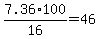 7.36%2F16%2A100=46%25