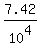 7.42%2F10%5E4