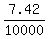 7.42%2F10000