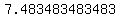 7.483483483483...