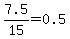 7.5%2F15=0.5