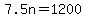 7.5n=1200